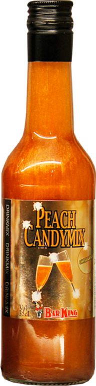 Peach candymix blandas till goda glittrande drinkar.