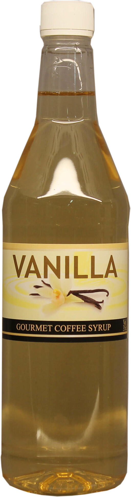 Vanilla syrup, vaniljsirap ger god smak av vanilj.