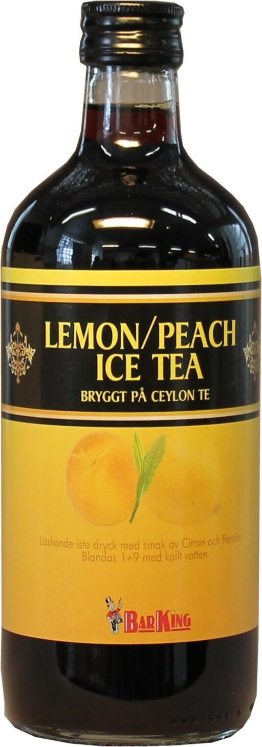 Iste med smak av citron och persika (Ice tea lemon and peach).