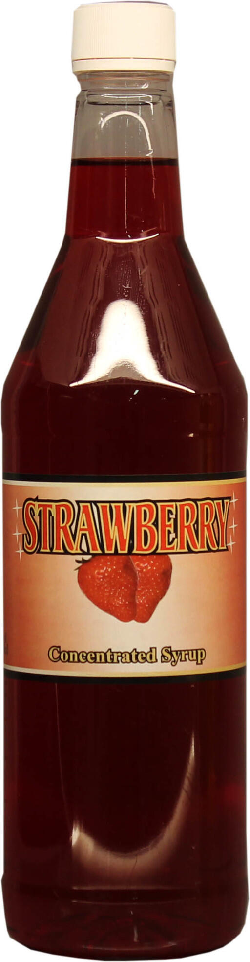 Jordgubbssirap (strawberry syrup).