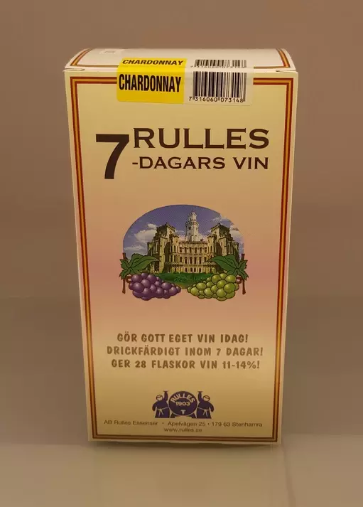 Chardonnay Vin Rulles 7 dagars 1 Liters