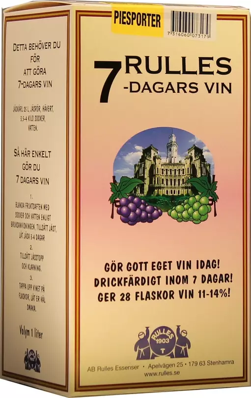 Piesporter Vinsats Rulles 7 dagars 1 Liters