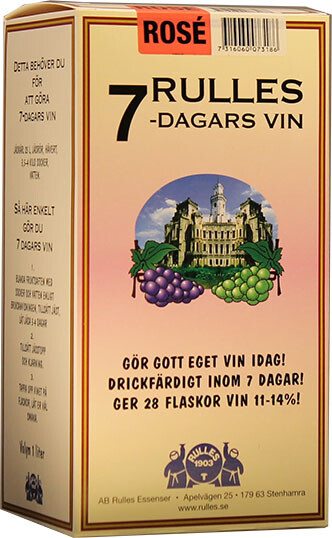 Rosé Vinsats Rulles 7 dagars 1 liters