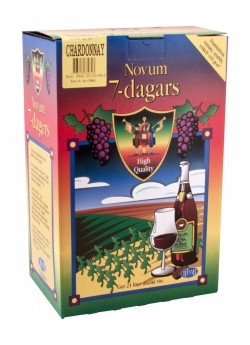 Novum Chardonnay vinsats ger 21 liter utsökt Chardonnay.